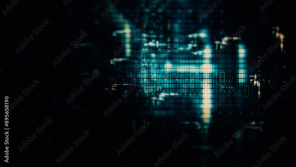 Futuristic screen display matrix, hi-tech digital data telemetry with encrypted numbers, display dynamic background for computer desktop screen display format Futuristic screen display matrix, hi-tech digital data telemetry with encrypted numbers, display dynamic background for computer desktop screen display format