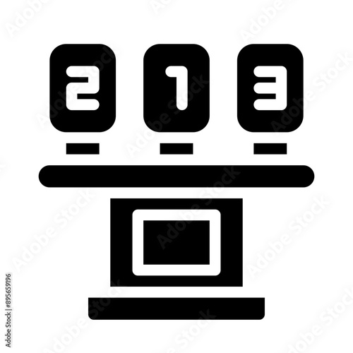 leaderboard glyph icon