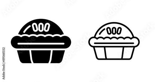 Pie Vector Icon