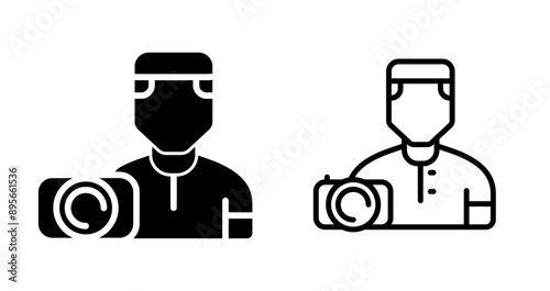 Camera man Vector Icon