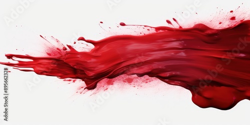 Red Paint Splash Abstract,  red ink brush stroke,