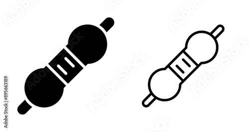 Resistor Vector Icon