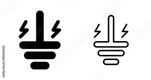 Grounding Strap Vector Icon