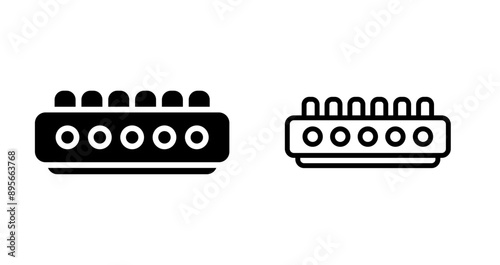 Cable Termination Block Vector Icon