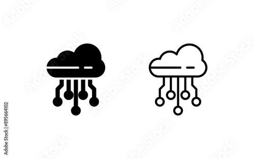 Cloud Computing Vector Icon