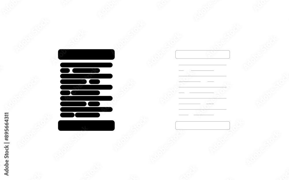 Left Alignment Vector Icon Left Alignment Vector Icon