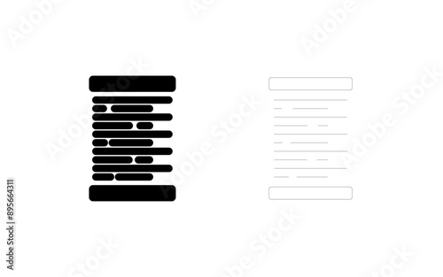 Left Alignment Vector Icon