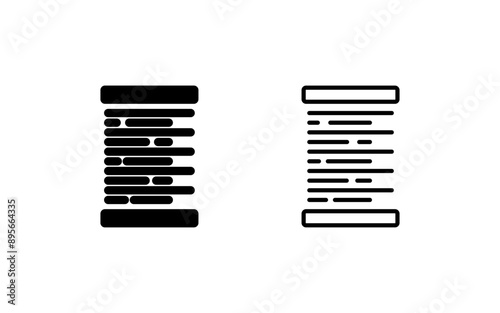 Right Alignment Vector Icon