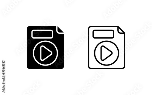 Video File Vector Icon