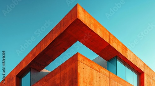 A visually captivating image featuring the corner of a modern building with distinct