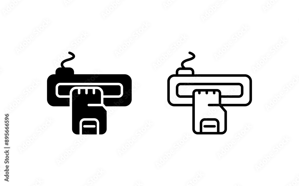 Card Reader Vector Icon Card Reader Vector Icon