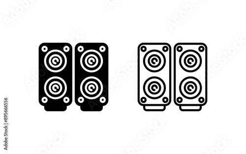 Speakers Vector Icon