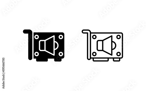 Sound Card Vector Icon