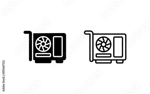 Graphic Card Vector Icon