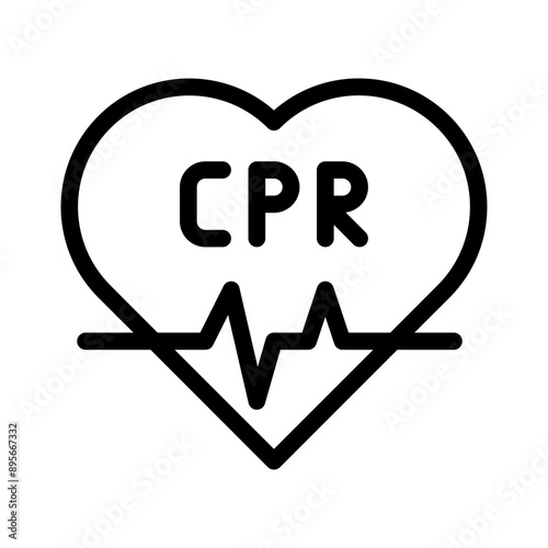 CPR line icon