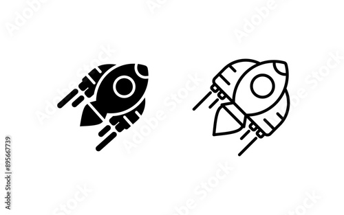 Spaceship Vector Icon
