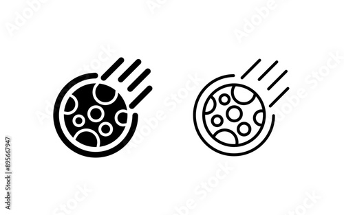 Meteor Vector Icon