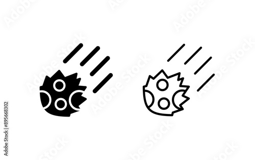 Meteor Vector Icon