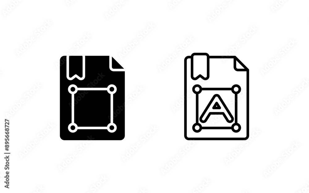 Text Vector Icon Text Vector Icon