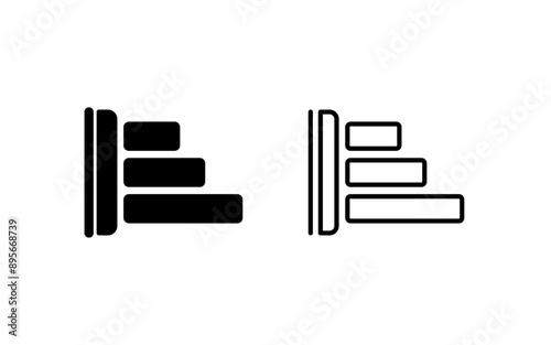 Left Align Vector Icon