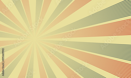 Classic vintage rays sunburst retro background