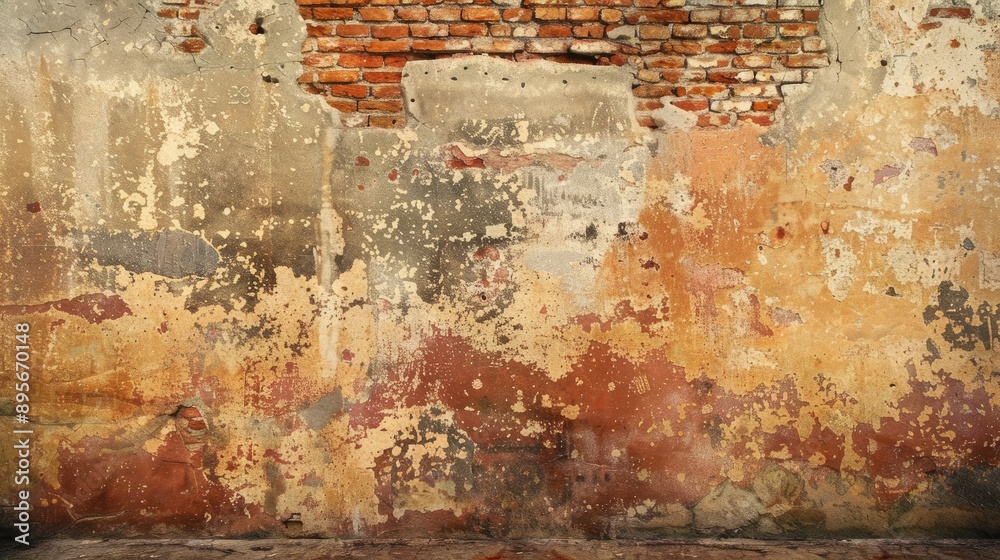 Obraz premium Old grunge wall backdrop