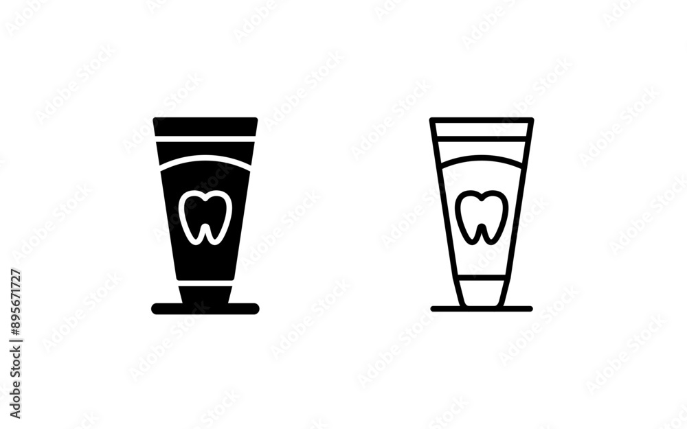 Toothpaste Vector Icon Toothpaste Vector Icon