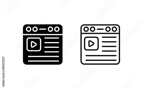 Video Vector Icon
