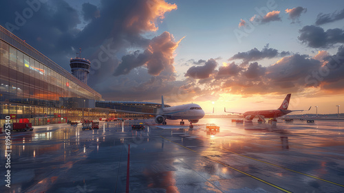 outside biggest airport .generative ai