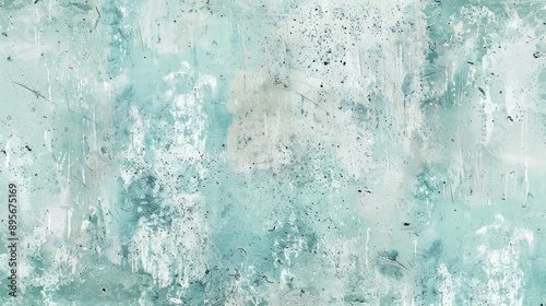 Summer Pastel Concrete Texture: Light Cyan and Mint Green for Vintage Design