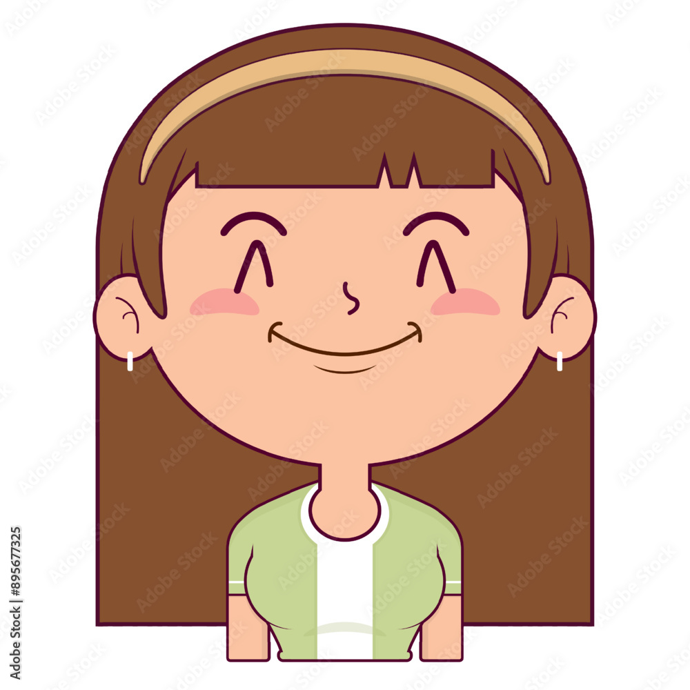 girl smile face cartoon cute girl smile face cartoon cute