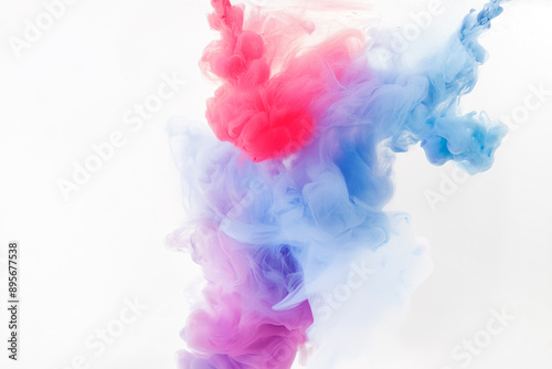 Colorful smoke feast produced in a studio environment