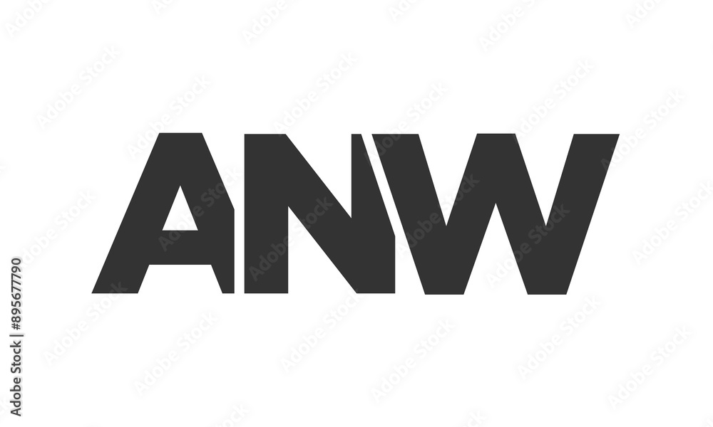 ANW logo design template with strong and modern bold text. Initial based vector logotype featuring simple and minimal typography. Trendy company identity. ANW logo design template with strong and modern bold text. Initial based vector logotype featuring simple and minimal typography. Trendy company identity.