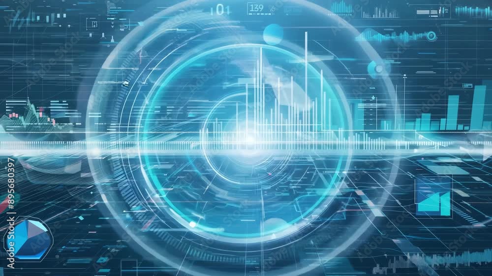 Dynamic Light Waves: Futuristic Background Animation Dynamic Light Waves: Futuristic Background Animation