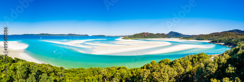Scenic View of the North End of Whiteheaven Beach from Hill Inlet Lookout