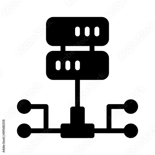 data center glyph icon