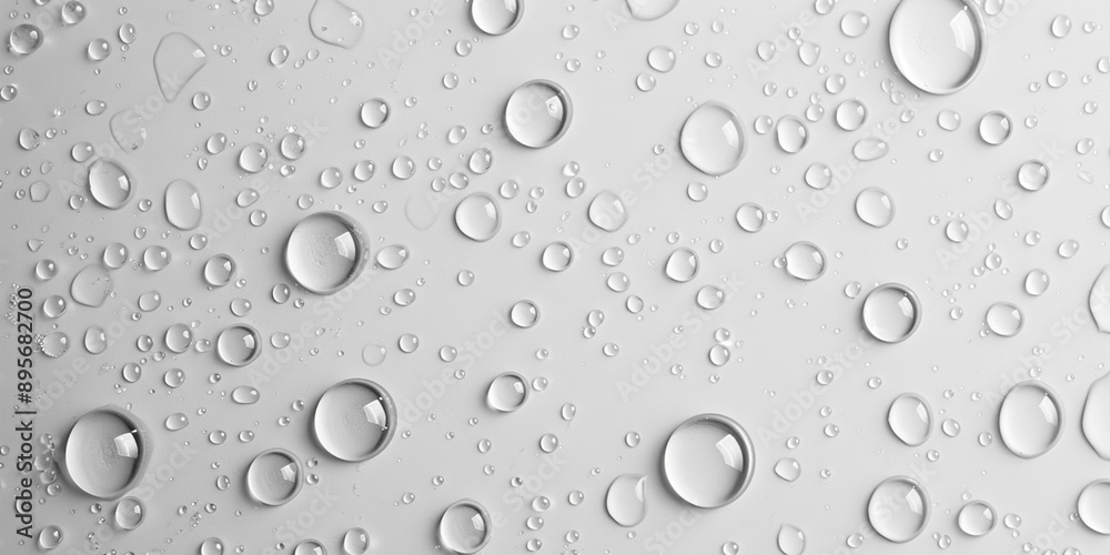 Water drops on a white background Water drops on a white background