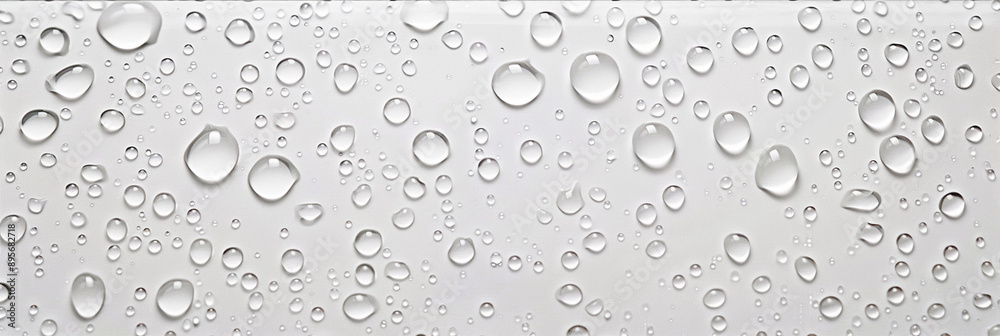 Water drops on a white background Water drops on a white background
