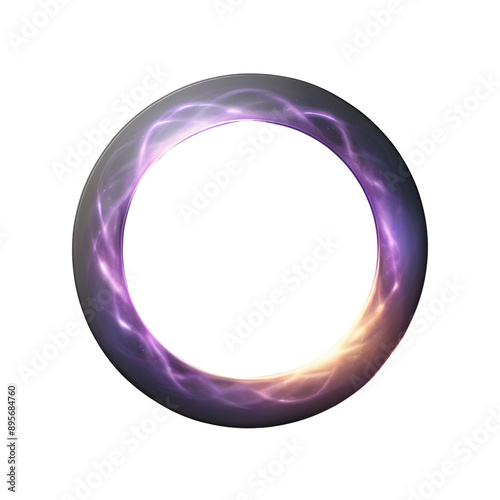 Mystical Magic Circle Isolated on Transparent Background