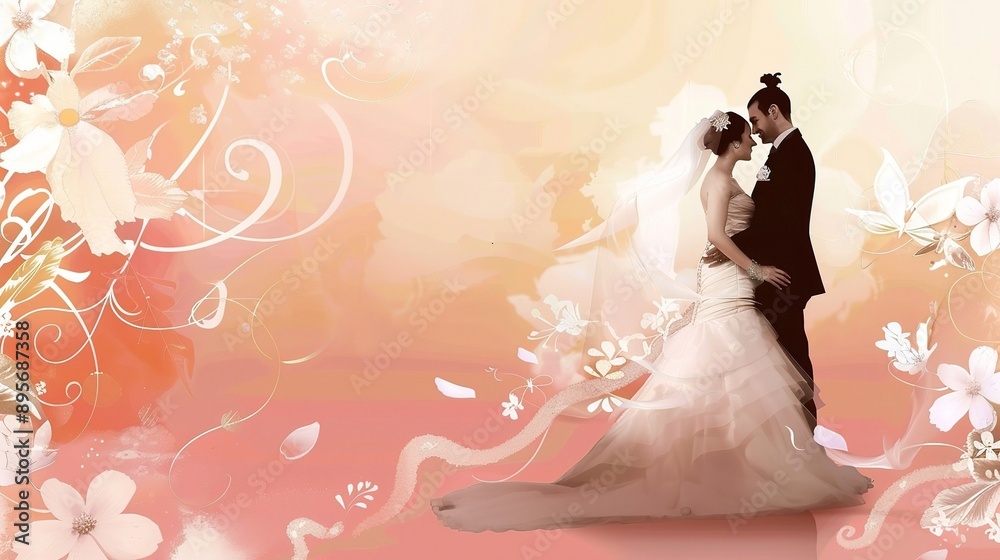 Exquisite Wedding Poster Background: Creating Romantic and Memorable Nuptial Atmosphere Exquisite Wedding Poster Background: Creating Romantic and Memorable Nuptial Atmosphere