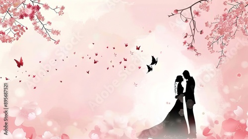 Exquisite Wedding Poster Background: Creating Romantic and Memorable Nuptial Atmosphere