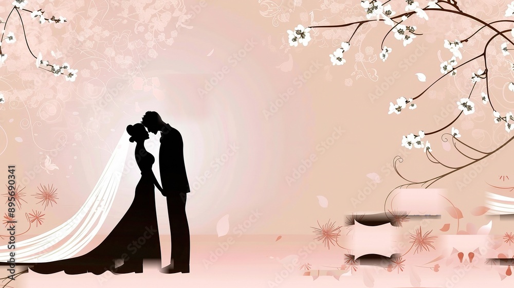 Exquisite Wedding Poster Background: Creating Romantic and Memorable Nuptial Atmosphere