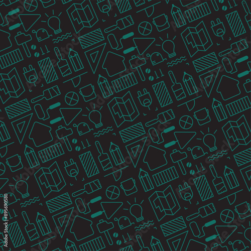 pattern outils de bricolage