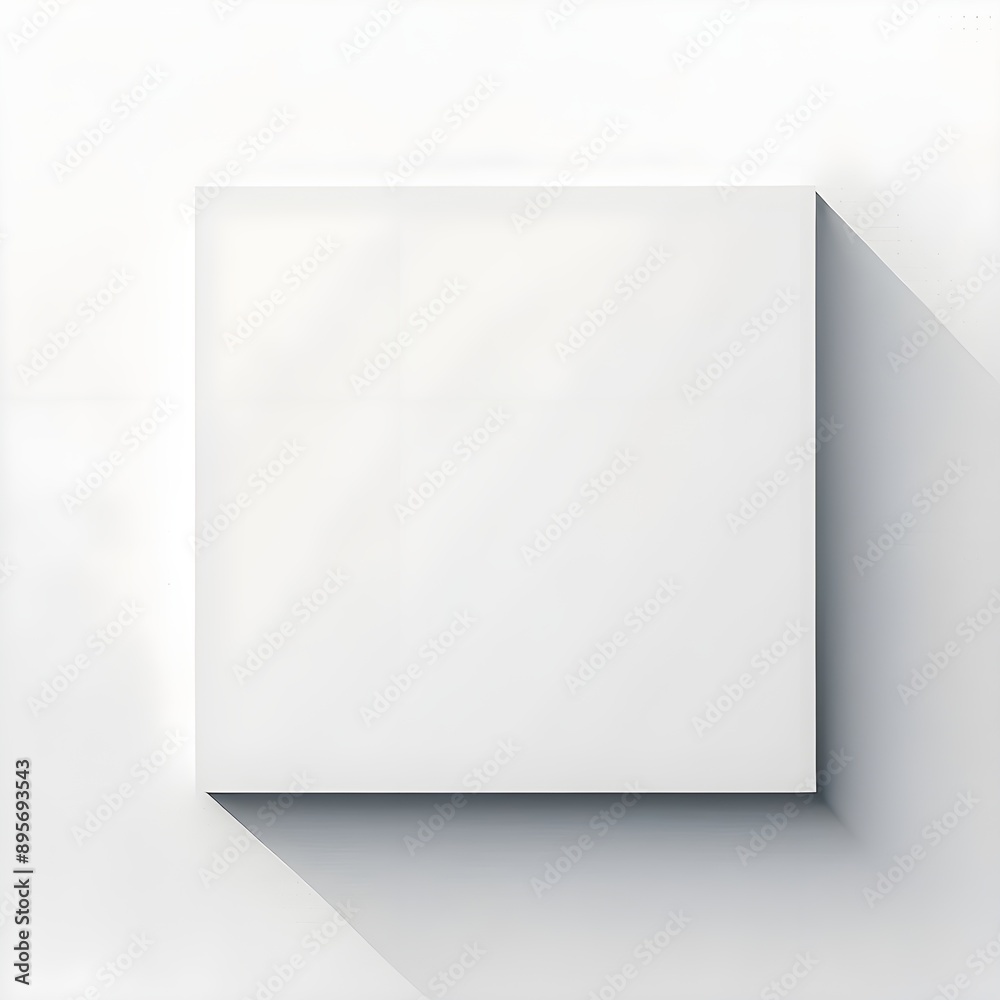 Blank Canvas, Endless Possibilities: A pristine white square canvas hangs on a white wall, bathed in soft light, offering a clean slate for creativity. Blank Canvas, Endless Possibilities: A pristine white square canvas hangs on a white wall, bathed in soft light, offering a clean slate for creativity.