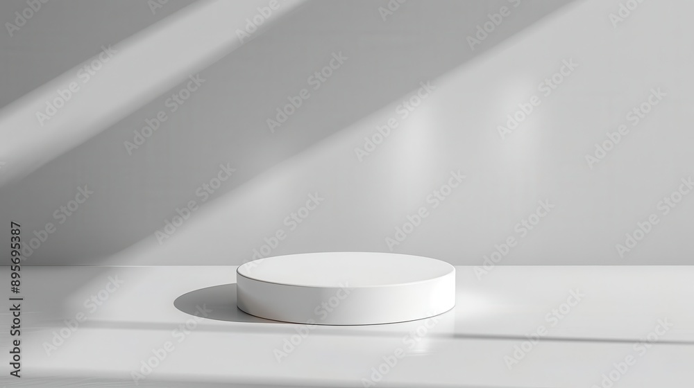 minimalist product showcase sleek white podium against clean background subtle lighting and shadows creating depth for elegant product presentation minimalist product showcase sleek white podium against clean background subtle lighting and shadows creating depth for elegant product presentation