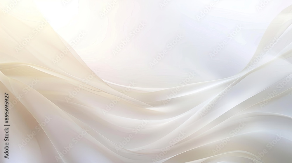 A clean white background with gentle gradients and light effects