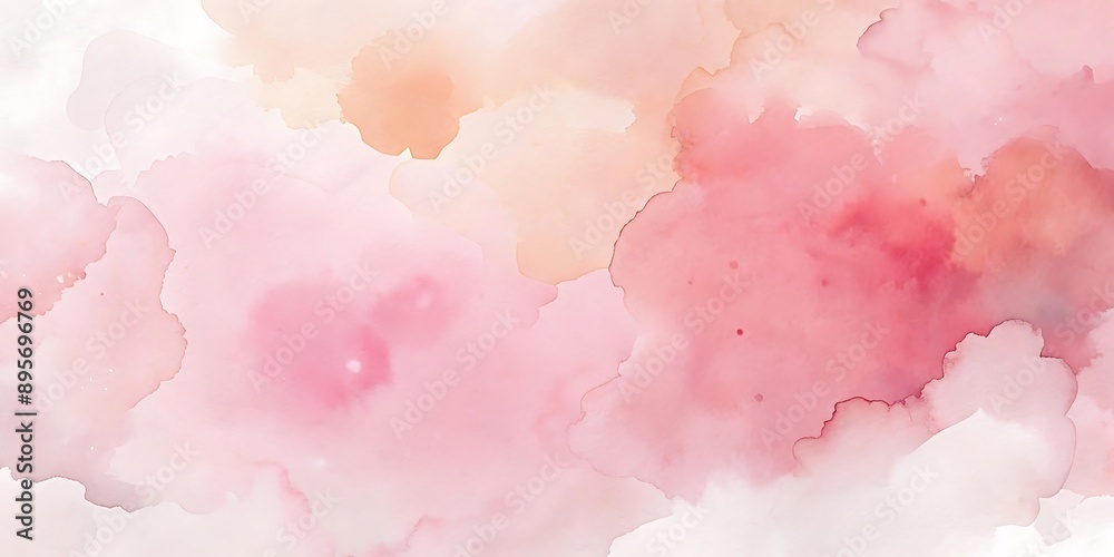 Fototapeta premium Watercolor Pastel Cloud Backgrounds for Desktop Wallpaper