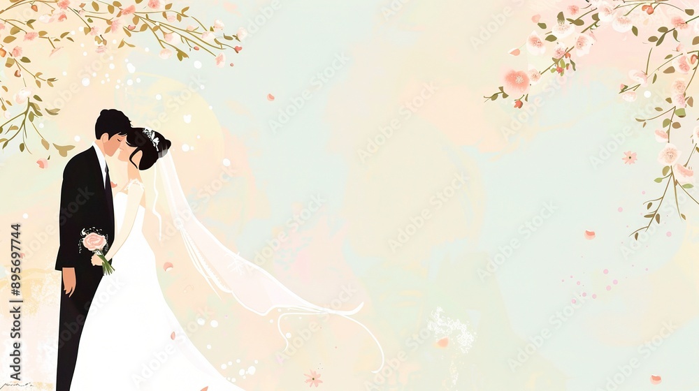 Exquisite Wedding Poster Background: Creating Romantic and Memorable Nuptial Atmosphere Exquisite Wedding Poster Background: Creating Romantic and Memorable Nuptial Atmosphere