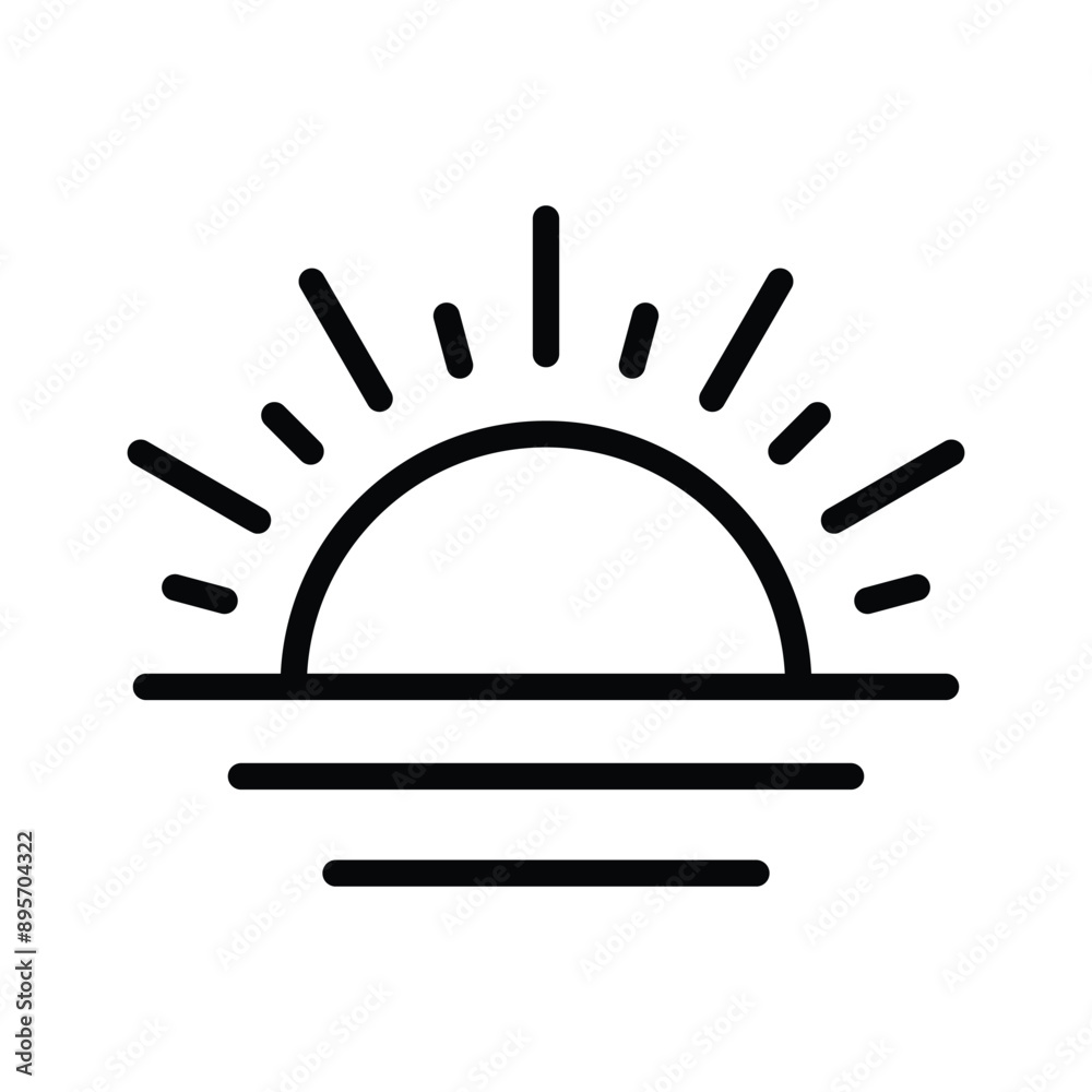 A sunrise icon depicting the sun rising over the horizon, symbolizing a new day and fresh beginnings. A sunrise icon depicting the sun rising over the horizon, symbolizing a new day and fresh beginnings.