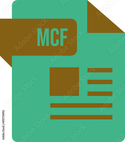 MCF ip icon sharp corners lines and rectangle with symbol